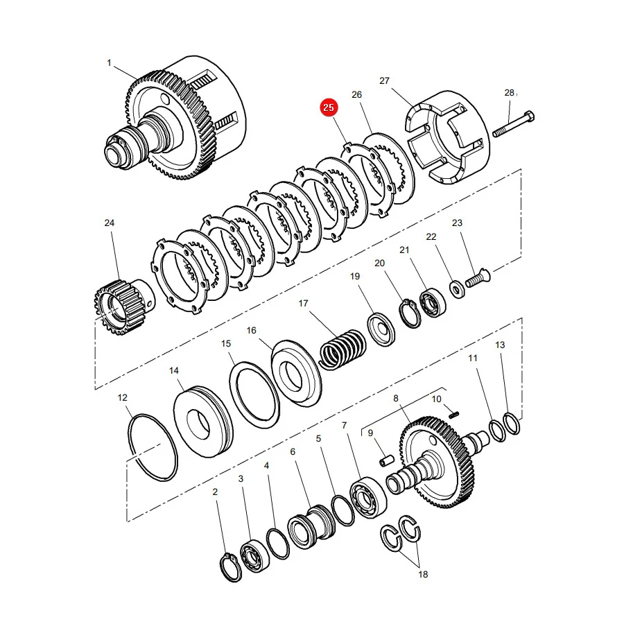 AGCO - 3387346M1 - Massey Ferguson Zapfwellen-Scheibenabstandshalter