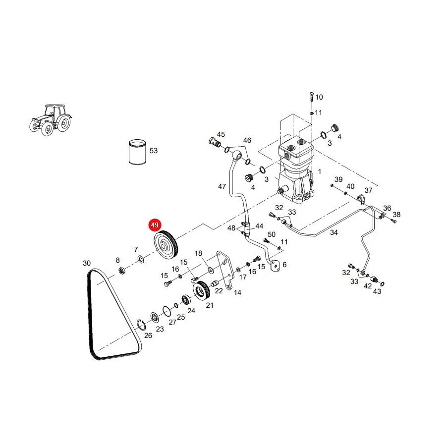 AGCO - 339880010030 - Riemenscheibe Fendt