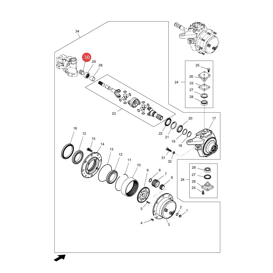 AGCO - 3426938M1 - Buchse Massey Ferguson