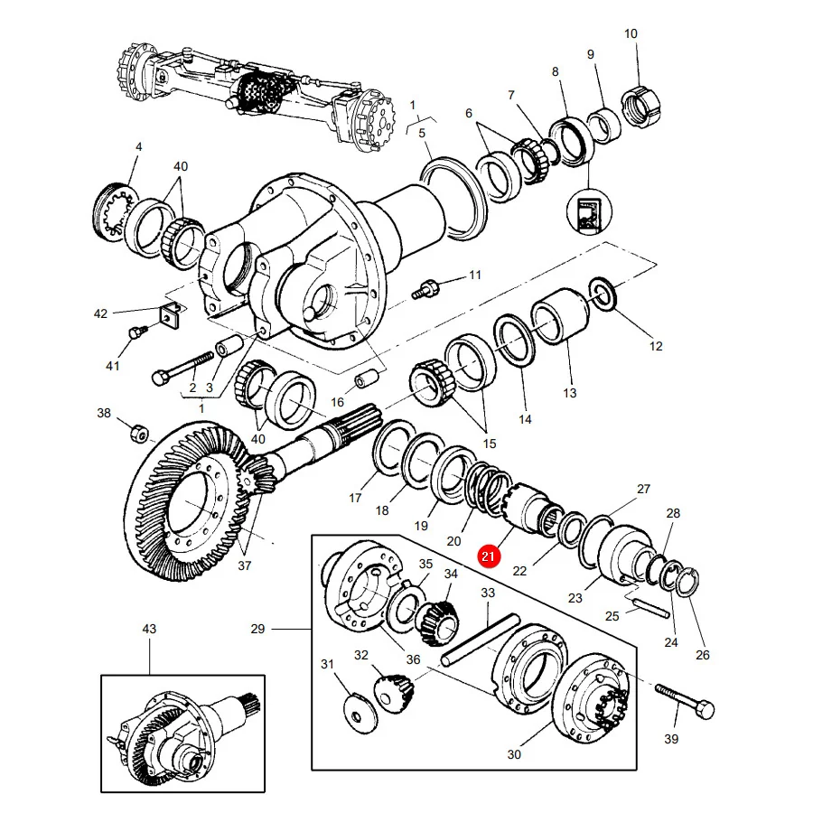 AGCO - 3427838M1 - Differenziallenker Massey Ferguson