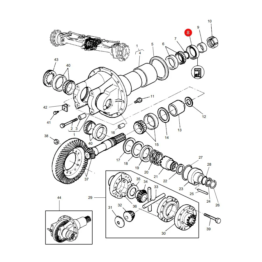 AGCO - 3428314M1 - Dichtring Vorderachse Massey Ferguson