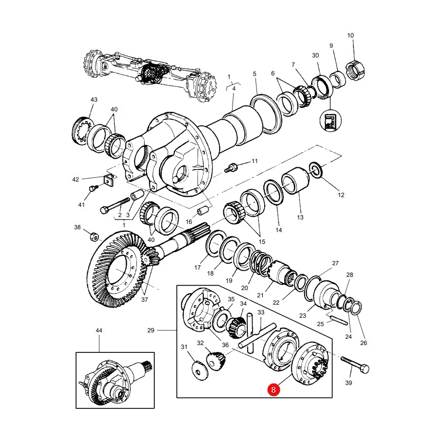 AGCO - 3429722M1 - Differenzialflansch Massey Ferguson