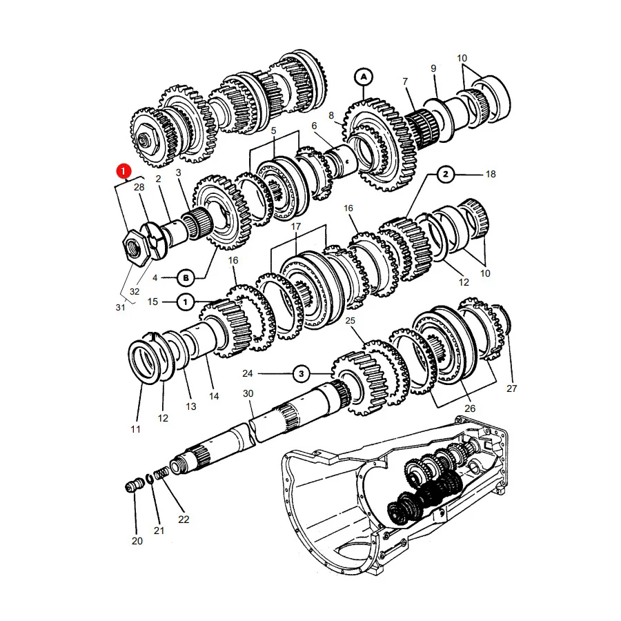 AGCO - 3467719M92 - Wellenmutter Massey Ferguson