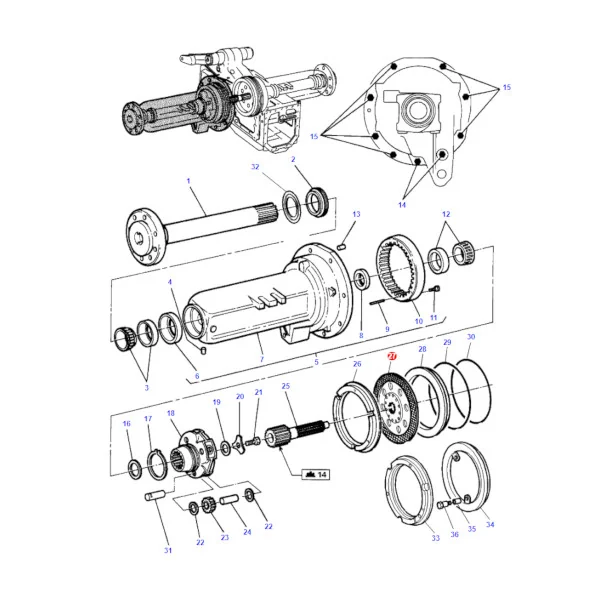 AGCO - 3582085M92 - Massey Ferguson  Hintere Bremsscheibe