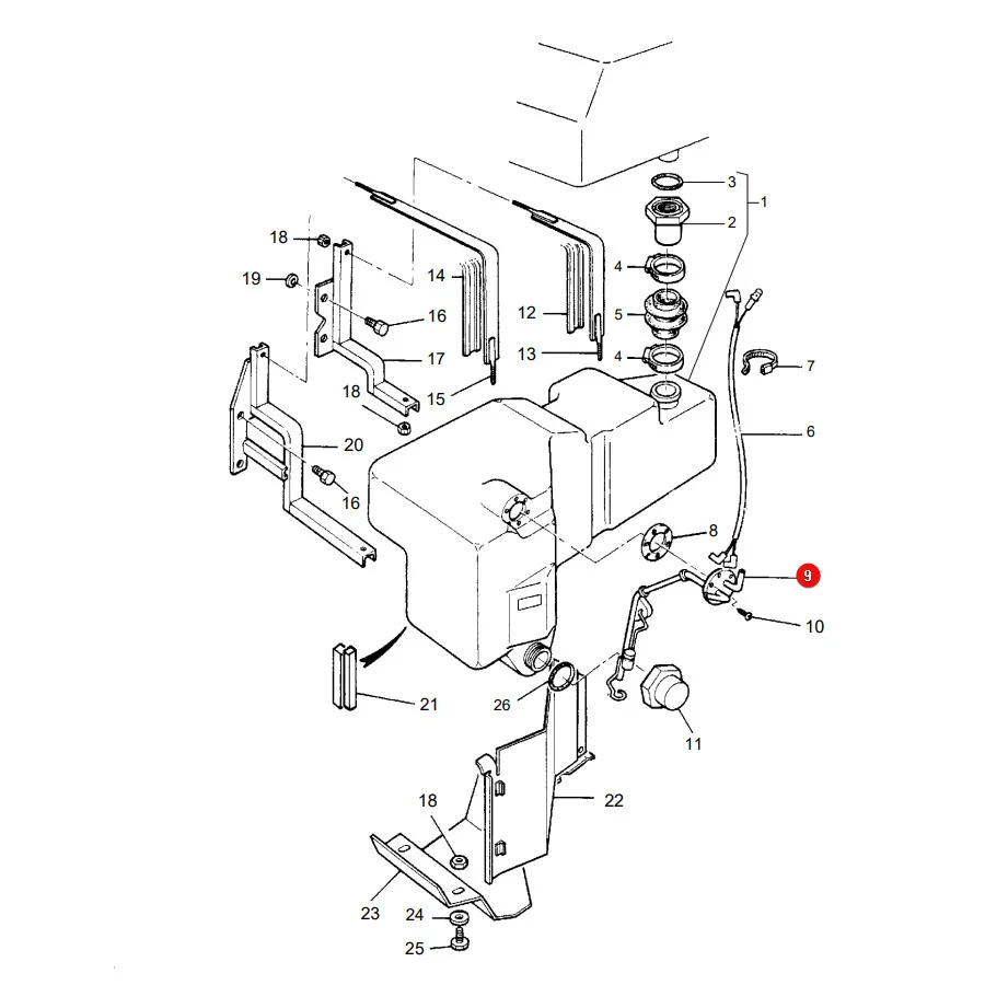 AGCO - 3582876M1 - Kraftstoffstandsensor Massey Ferguson