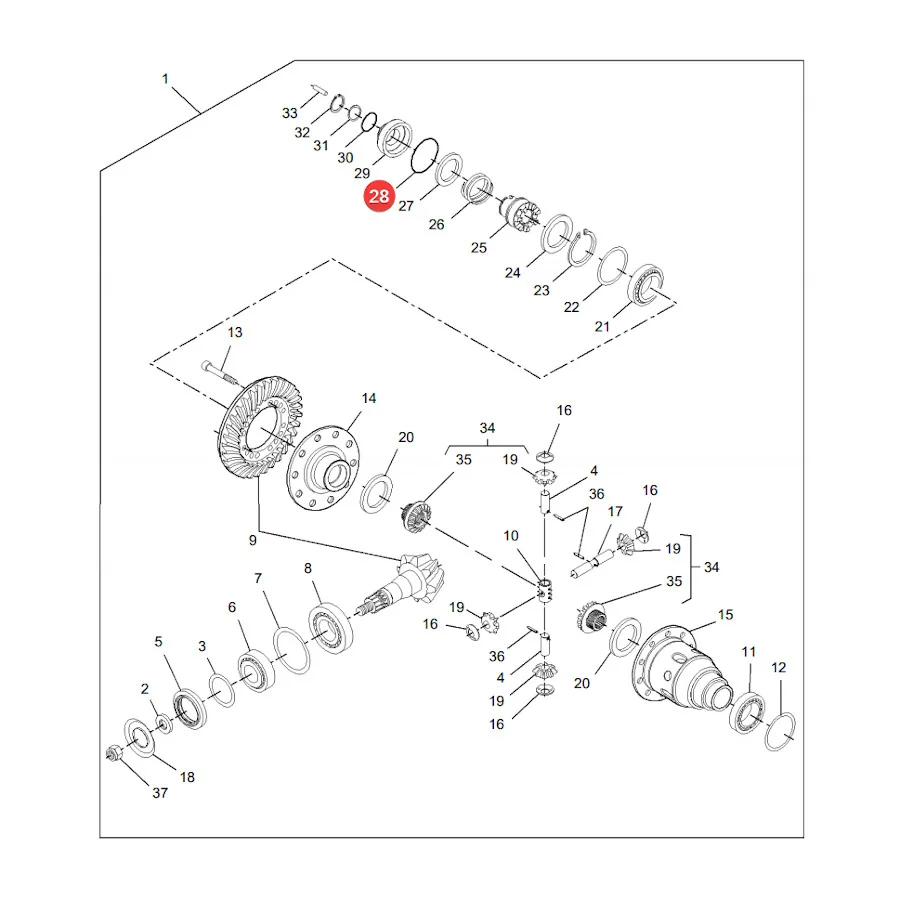 AGCO - 359236X1 - Massey Ferguson Vorderachsantrieb O-Ring