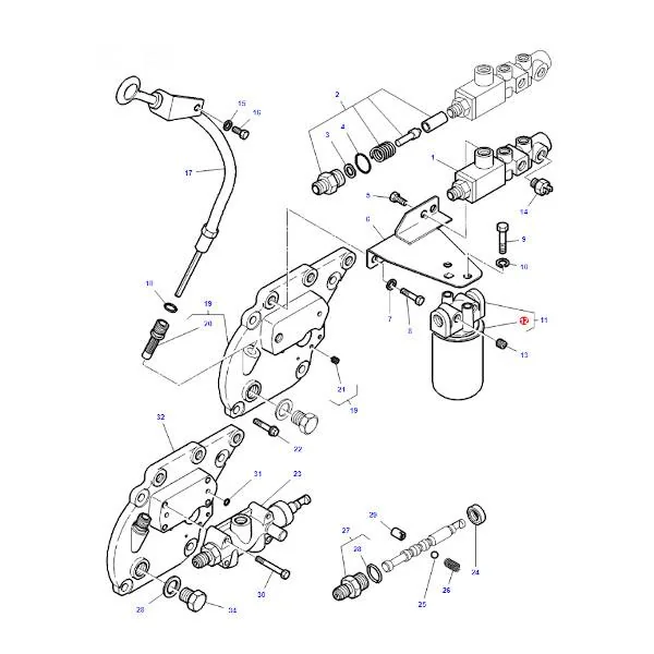 AGCO - 3595175M1 - Massey Ferguson Hydraulikölfilter