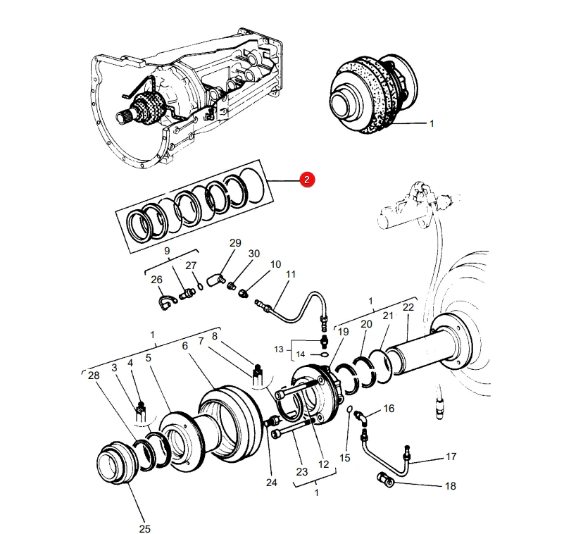 AGCO - 3600207M94 - Massey Ferguson Kupplungsausrücklager Dichtungssatz
