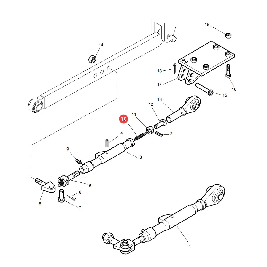 AGCO - 3615711M1 - Stabilisatorfeder Massey Ferguson