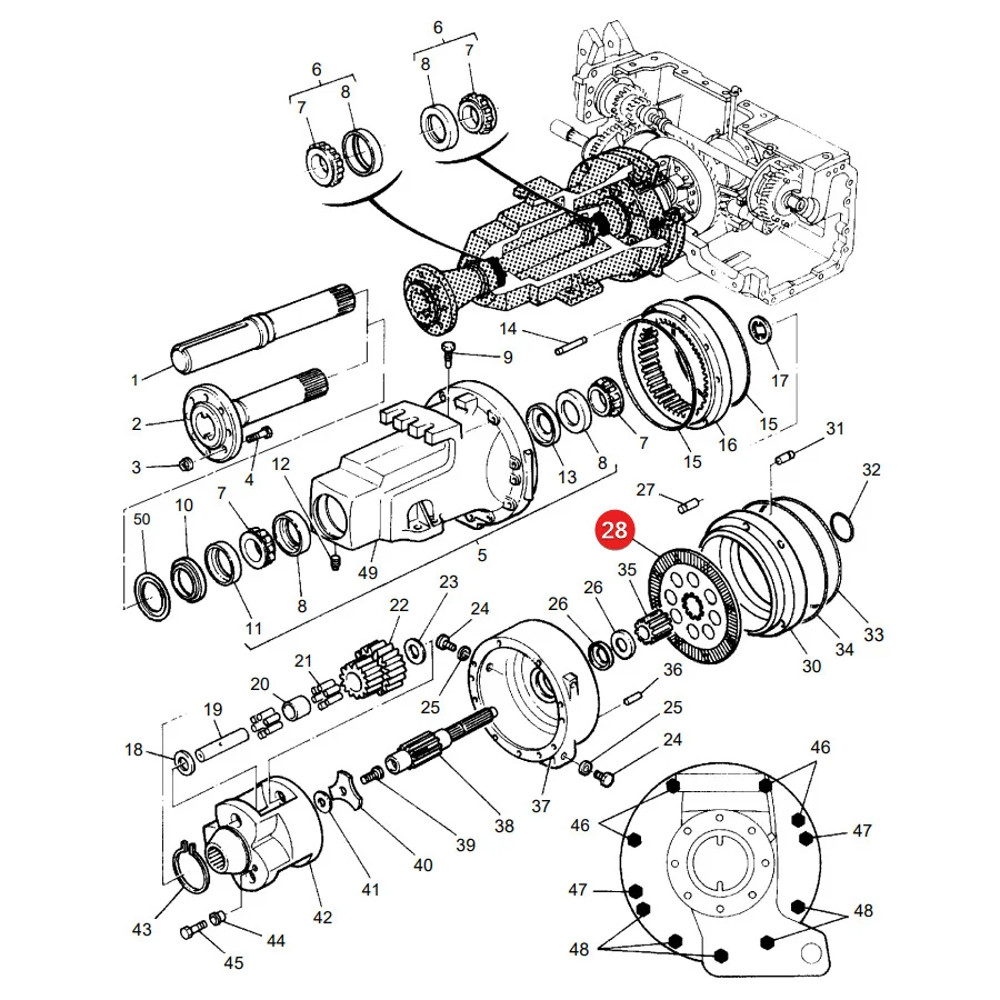 AGCO - 3616538M92 - Bremsscheibe Massey Ferguson