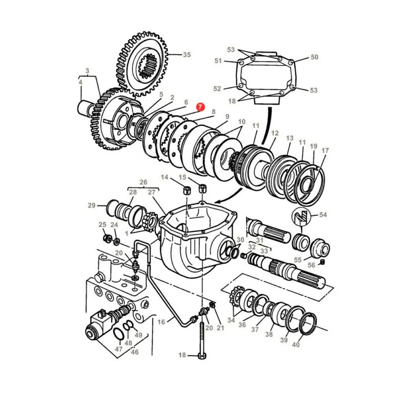 AGCO - 3617500M1 - Sicherungsscheibe Getriebe Massey Ferguson