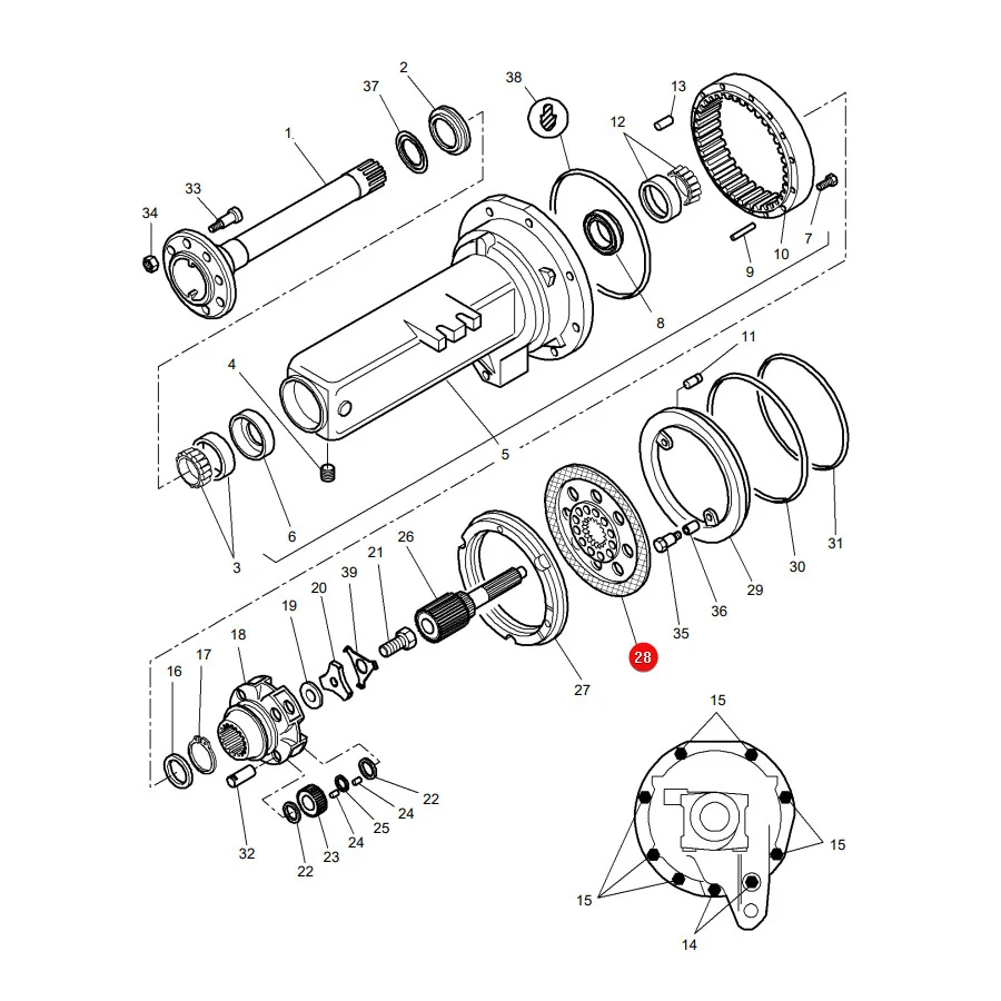 AGCO - 3617652M91 - Bremsscheibe Massey Ferguson