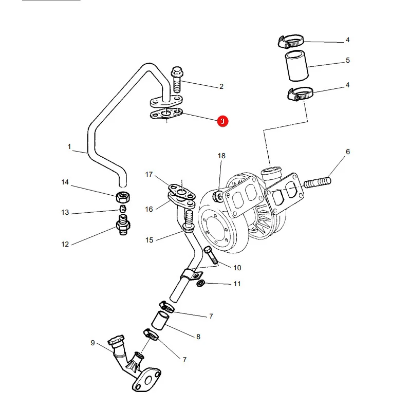 AGCO - 3638256M1 - Turboladerdichtung Massey Ferguson