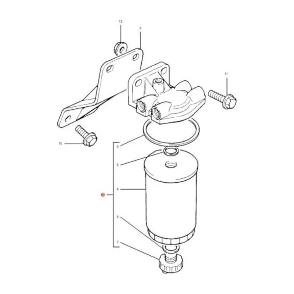 AGCO - 3638510M2 - Kraftstofffilter Massey Ferguson