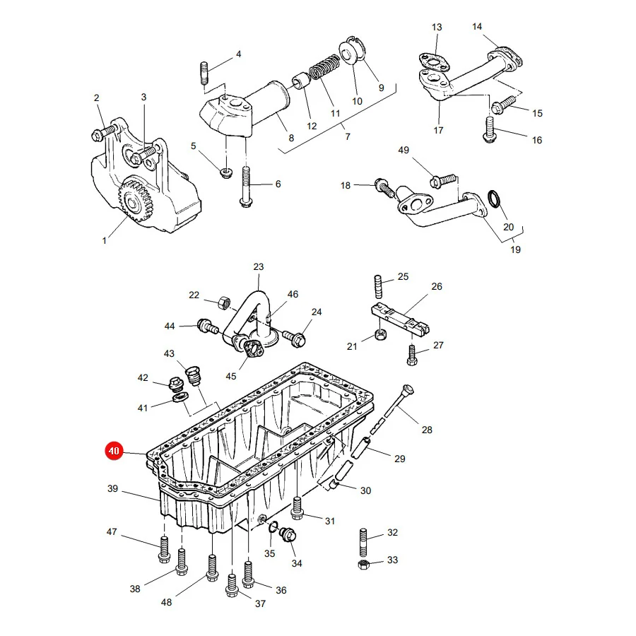 AGCO - 3638562M1 - Ölwannendichtung Massey Ferguson
