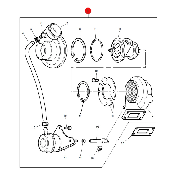 AGCO - 3640984M91 - Turbolader Massey Ferguson