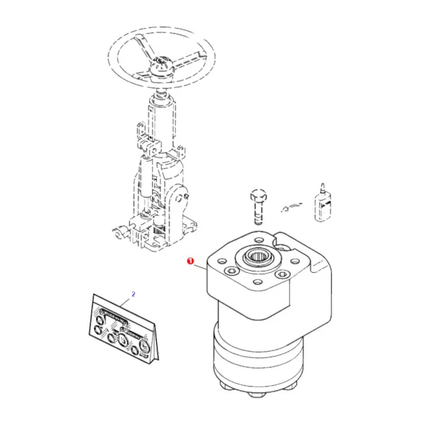 AGCO - 3684541M91 - Massey Ferguson  Lenkorbitrol