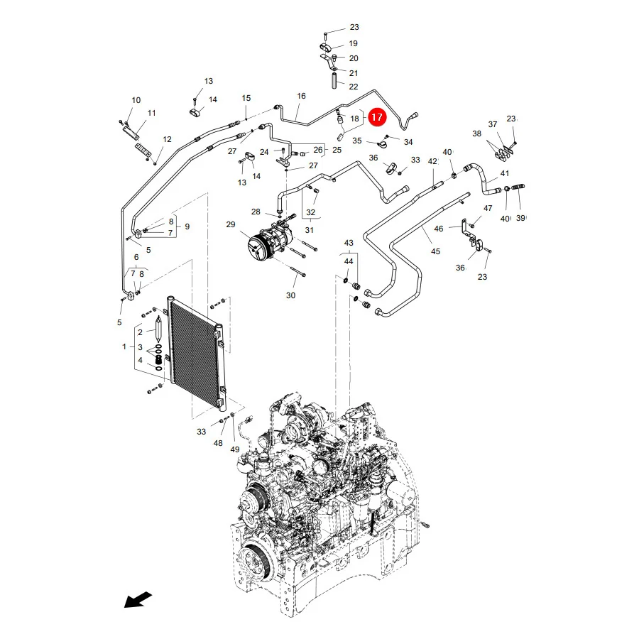 AGCO - 3712526M1 - Klimaanlagen-Drucksensor Massey Ferguson