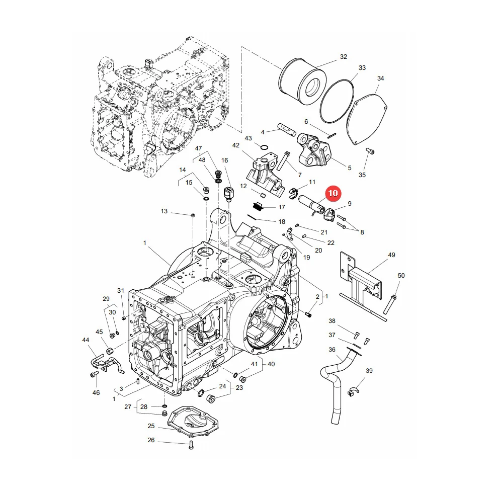 AGCO - 3713764M2 - Massey Ferguson  Heckhub-Zugsensor