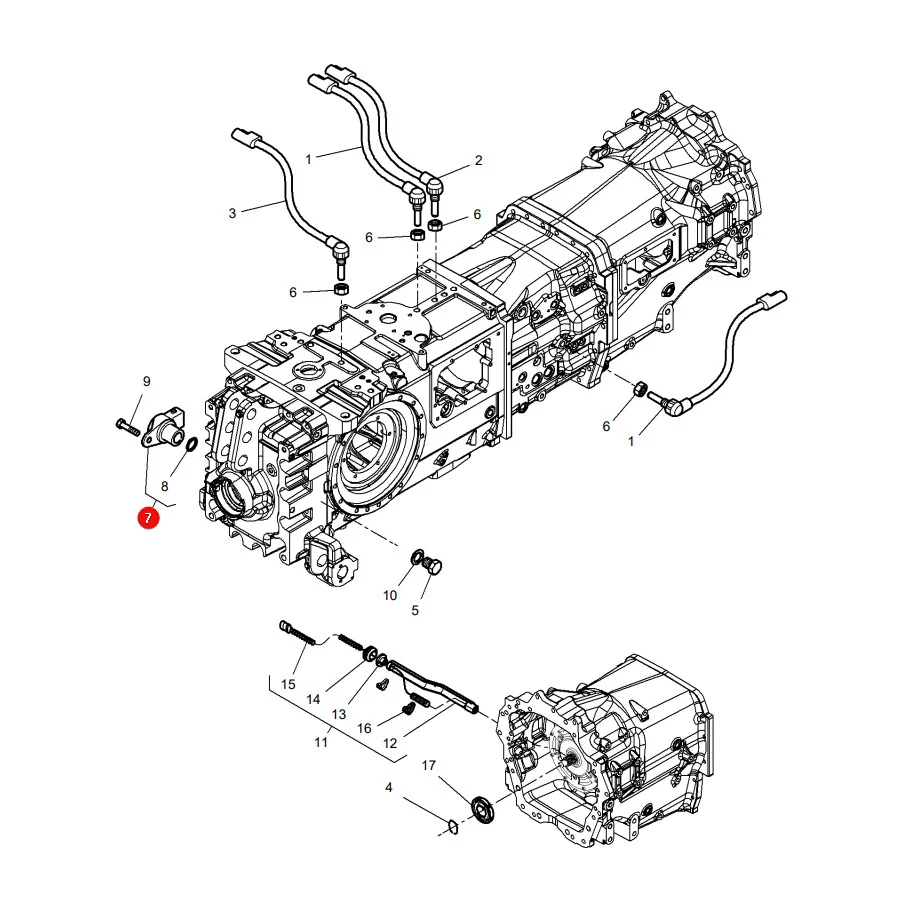 AGCO - 3716042M1 - Elektrischer Zapfwellensensor Massey Ferguson