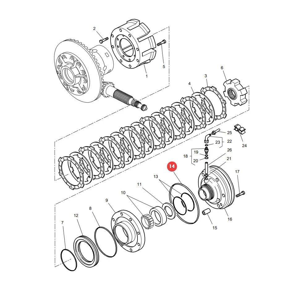 AGCO - 3716335M1 - Differentialmechanismus-O-Ring Massey Ferguson