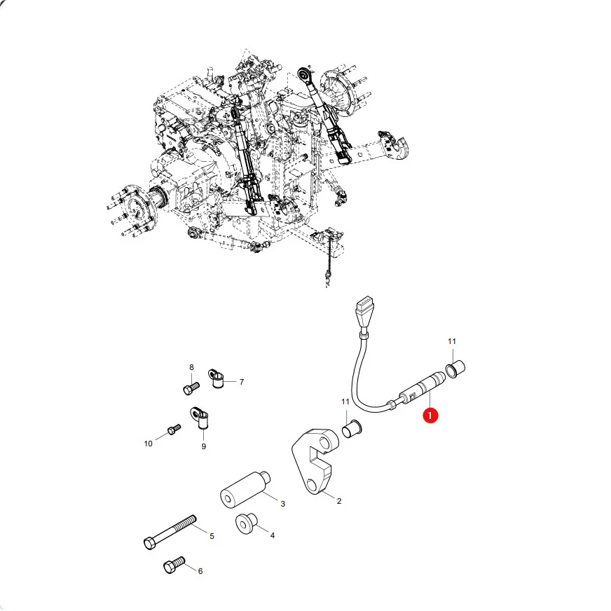 AGCO - 3716981M2 - Zugkraftsensor 90kN Massey Ferguson