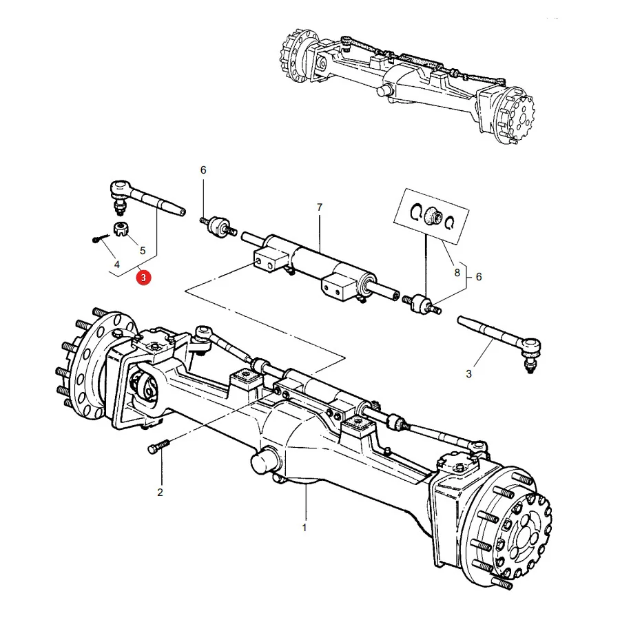 AGCO - 3764028M2 - Spurstangenkopf Massey Ferguson
