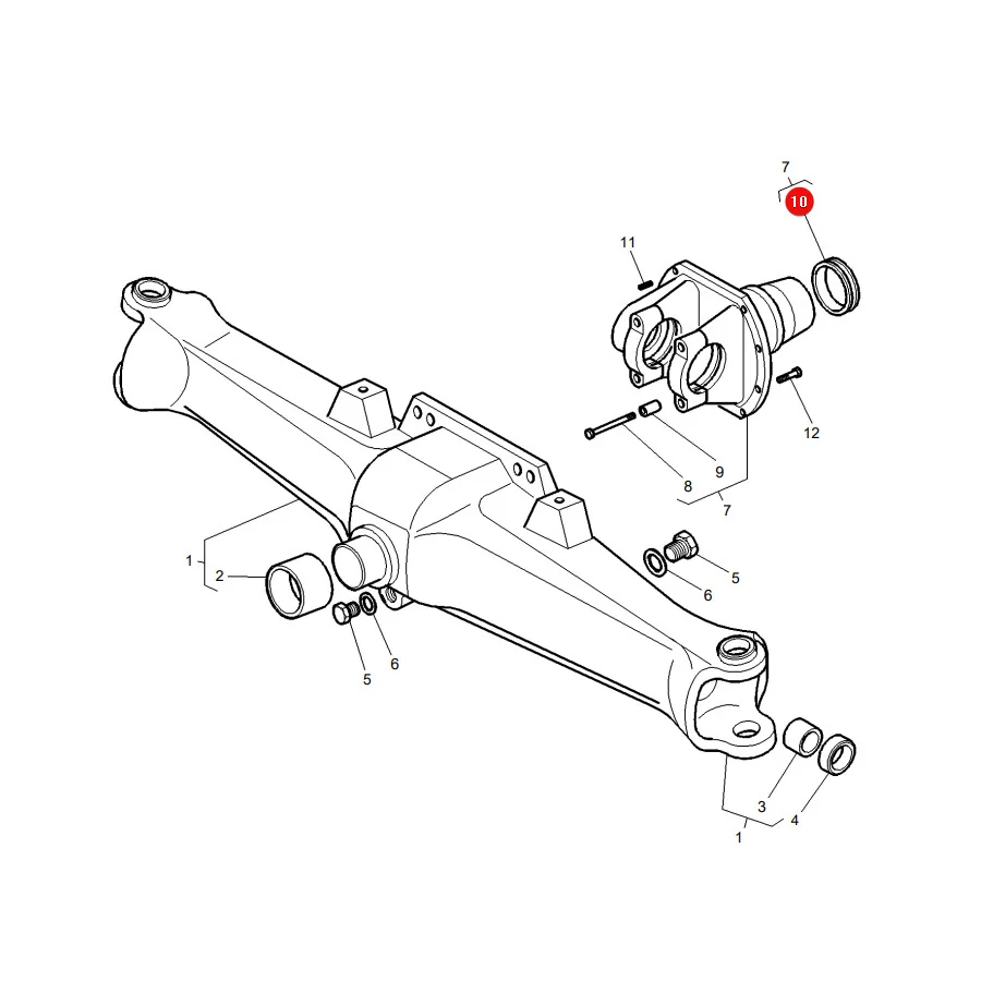 AGCO - 3764140M2 - Distanzring Massey Ferguson