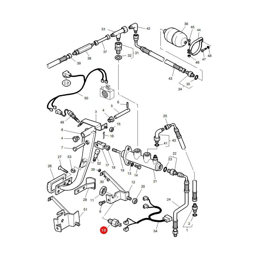 AGCO - 3780580M1 - Kupplungspedalsensor Massey Ferguson
