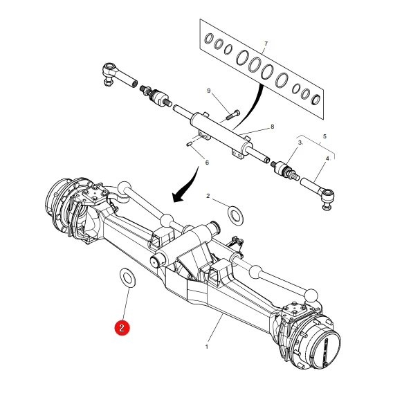 AGCO - 3785074M1 - Vorderachs-Druckscheibe Massey Ferguson