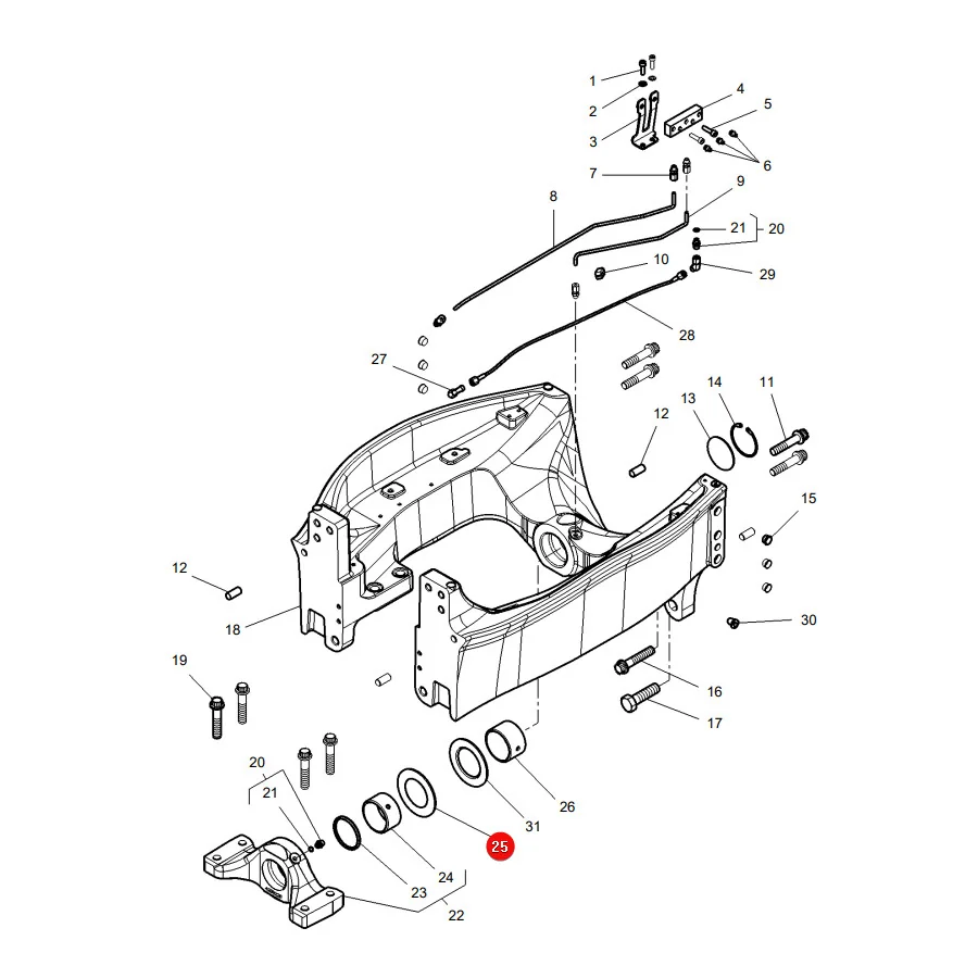 AGCO - 3785075M1 - Vorderachs-Druckscheibe Massey Ferguson