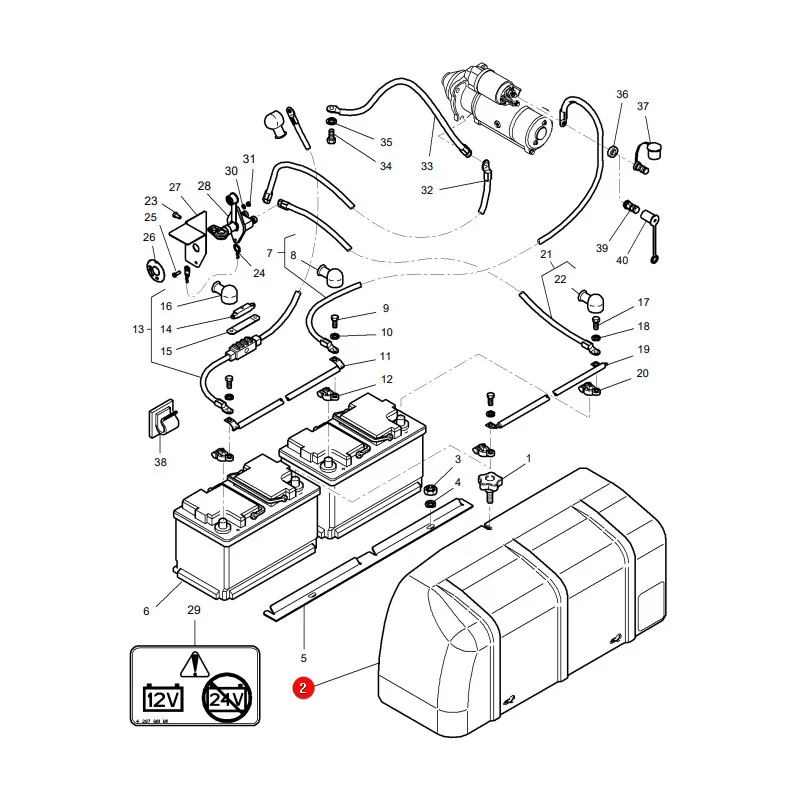 AGCO - 3786074M1 - Massey Ferguson Batterieabdeckung