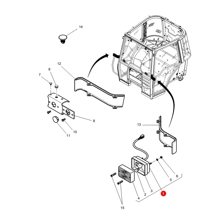 AGCO - 3786791M92 - Massey Ferguson Kombinationsleuchte
