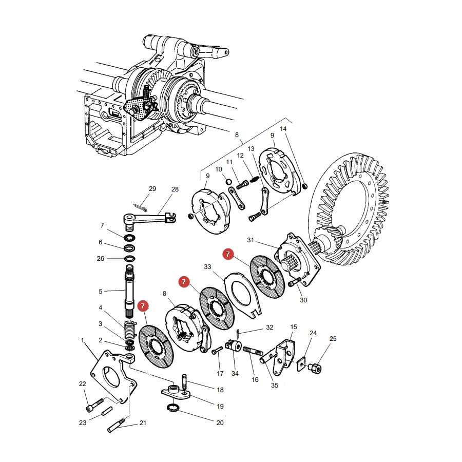 AGCO - 3790493M1 - Handbremsscheibe Massey Ferguson