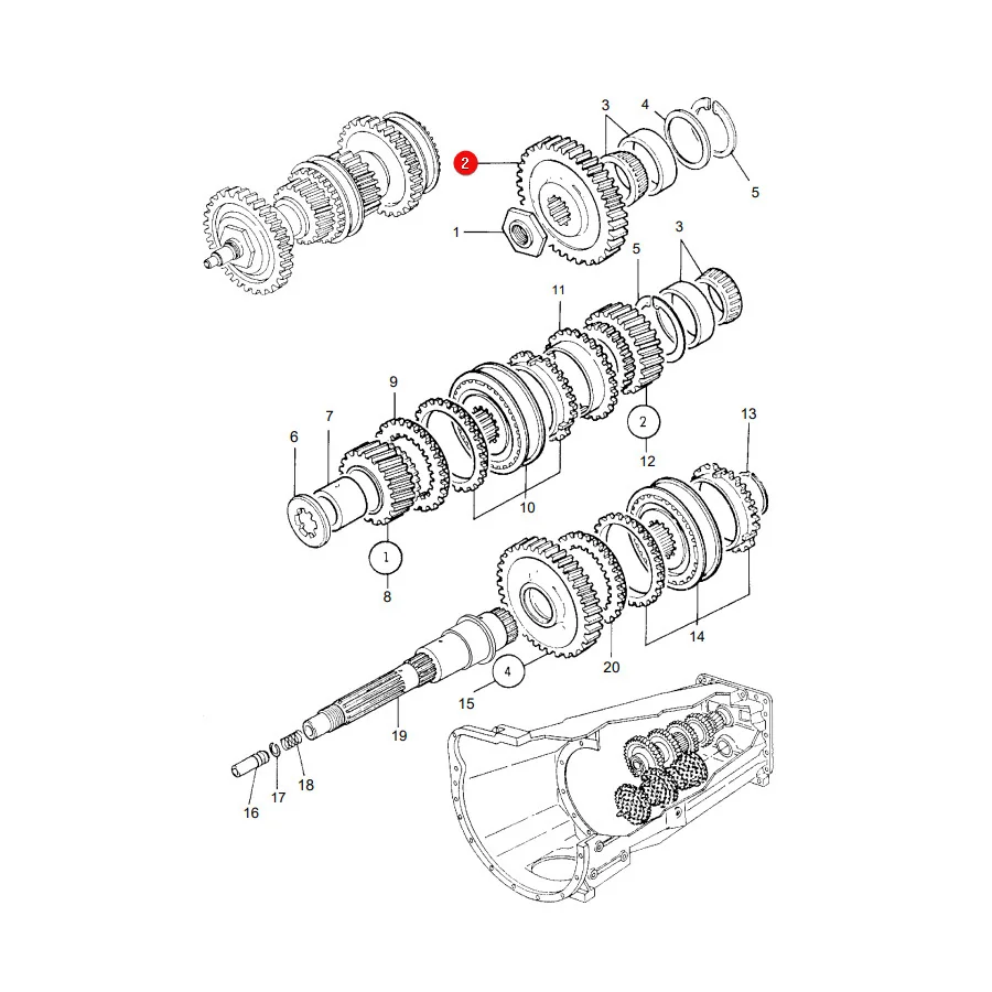 AGCO - 3791748M1 - Zahnrad Z28 Massey Ferguson