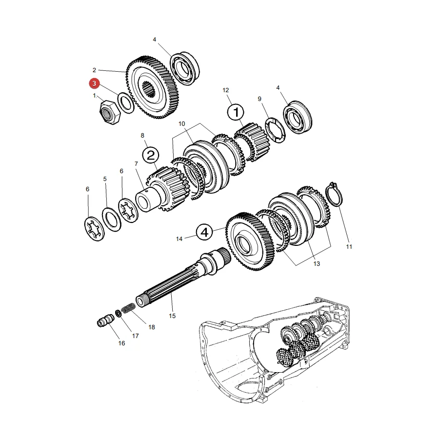 AGCO - 3792379M1 - Massey Ferguson Unterlegscheibe Getriebe Metall