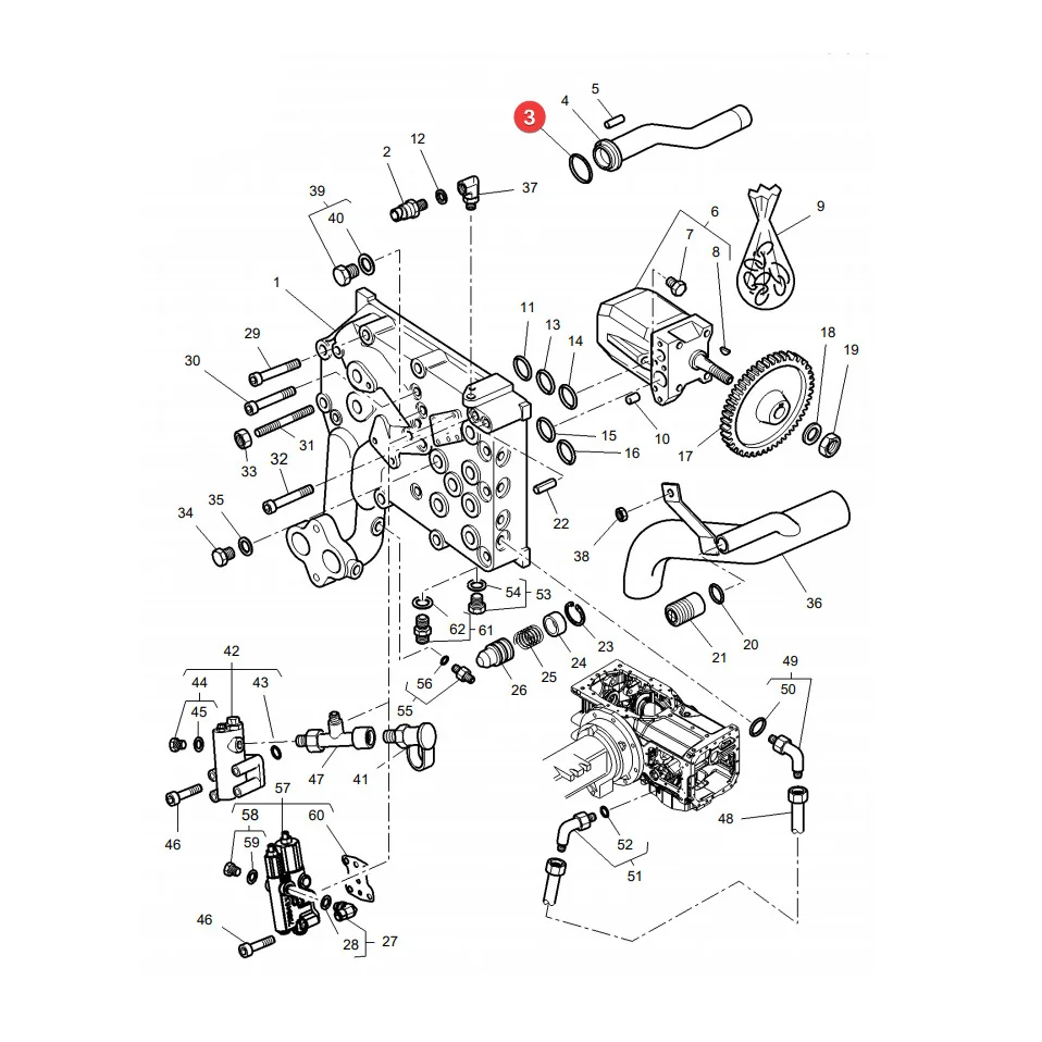 AGCO - 3793346M1 - Massey Ferguson  Dichtring Ölpumpen-Schnorchel