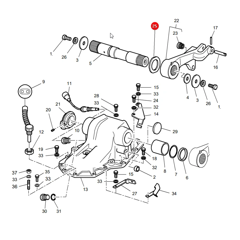 AGCO - 3793675M1 - Massey Ferguson Unterlegscheibe Hinterachse