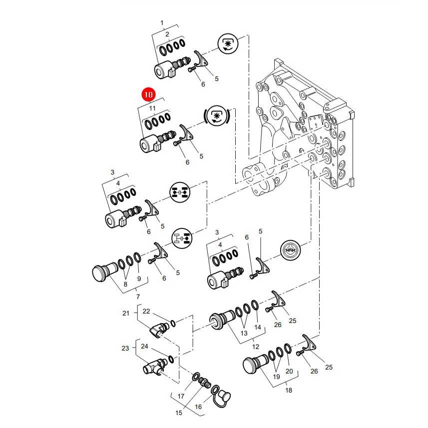 AGCO - 3794718M4 - Magnetventil des Getriebedeckels Massey Ferguson