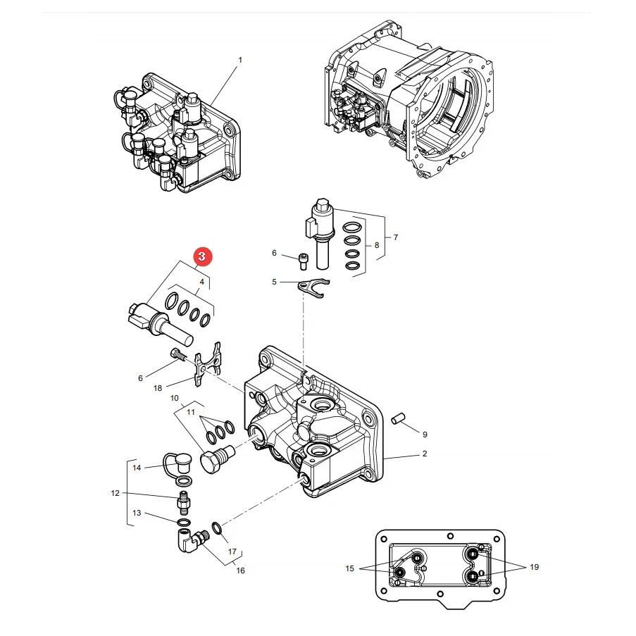 AGCO - 3794721M5 - Magnetventil des Getriebes Massey Ferguson