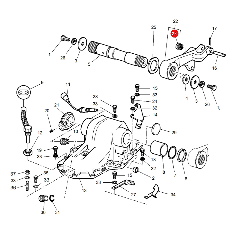 AGCO - 3796050M1 - Hintere Hubarm-Buchse Massey Ferguson