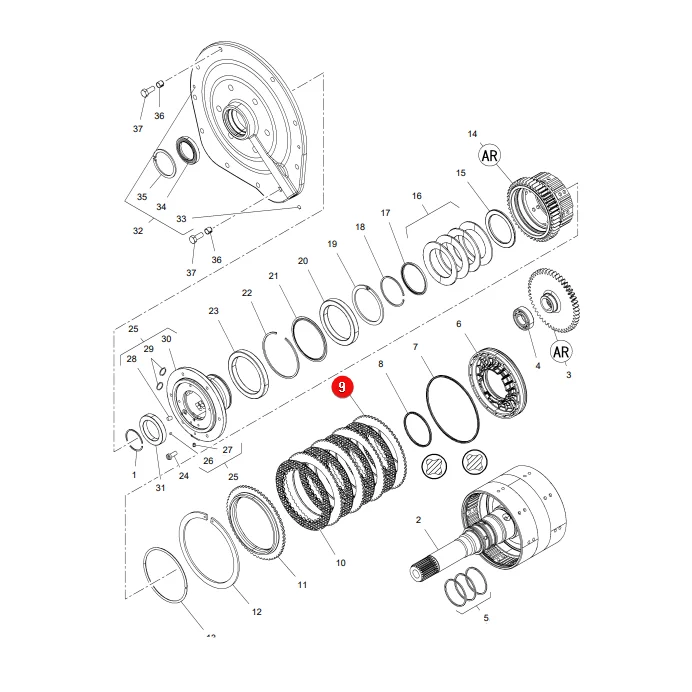 AGCO - 3796342M1 - Kupplungsscheibe Massey Ferguson
