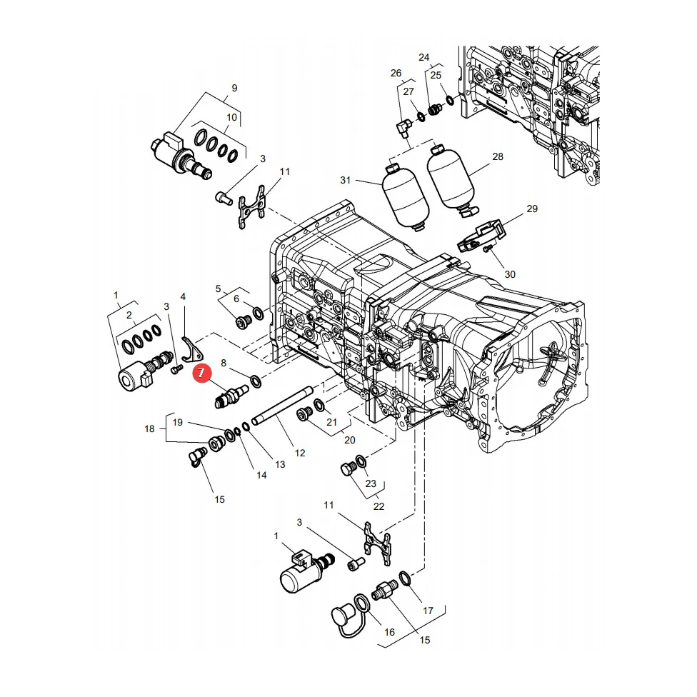 AGCO - 3796579M1 - Getriebepositionssensor Massey Ferguson