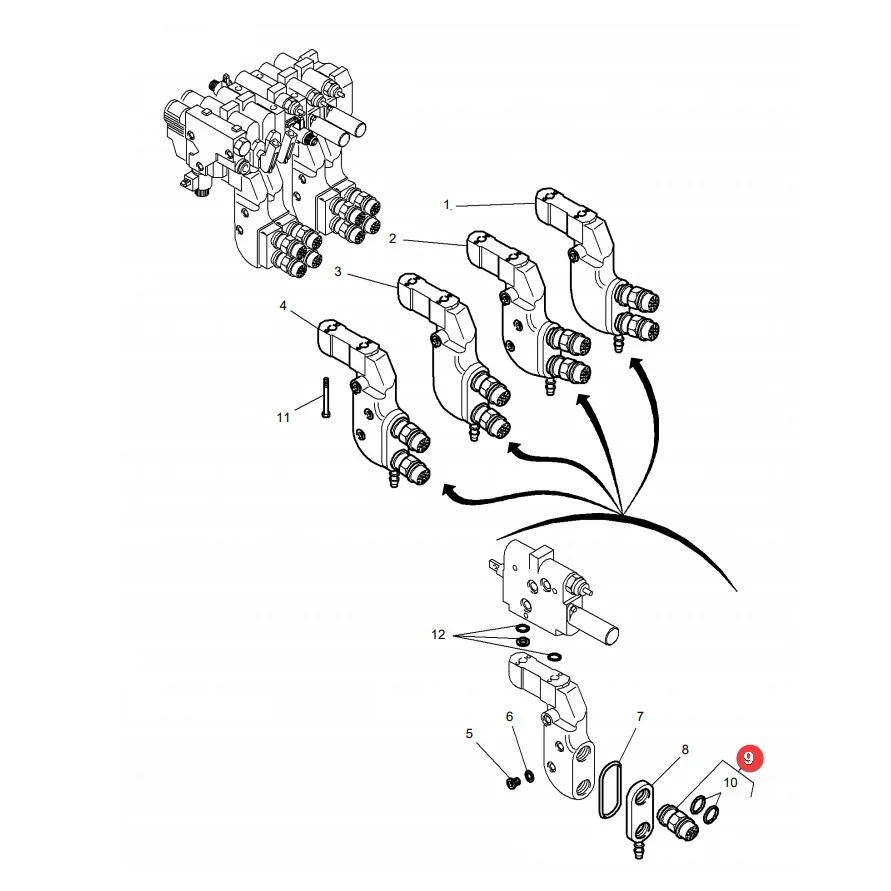 AGCO - 3796940M2 - Hydraulischer Schnellkuppler Massey Ferguson