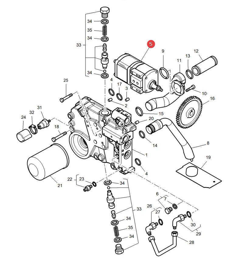 AGCO - 3797116M2 - Hydraulikpumpe Massey Ferguson