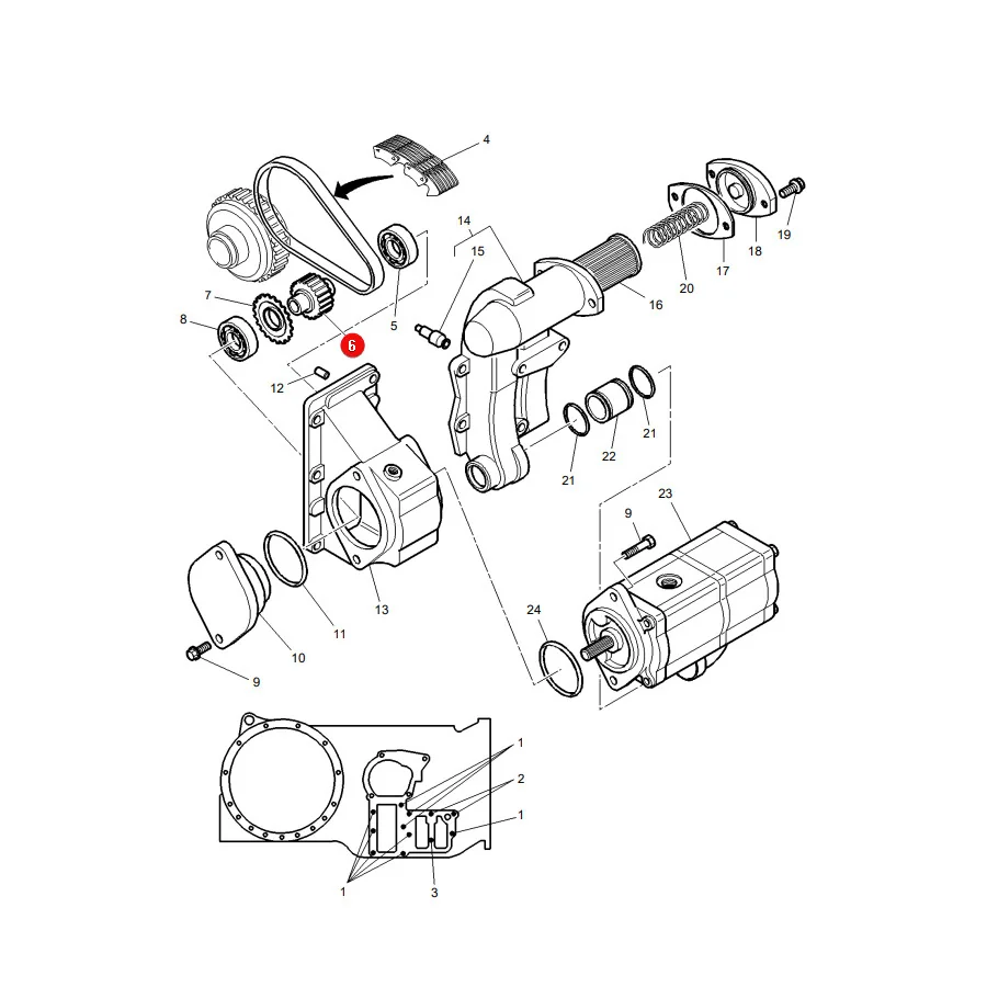 AGCO - 3801274M1 - Massey Ferguson Kettenrad