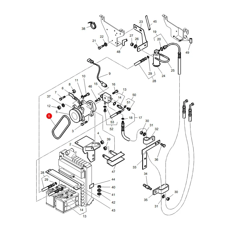 AGCO - 3809174M1 - Zahnriemen Massey Ferguson