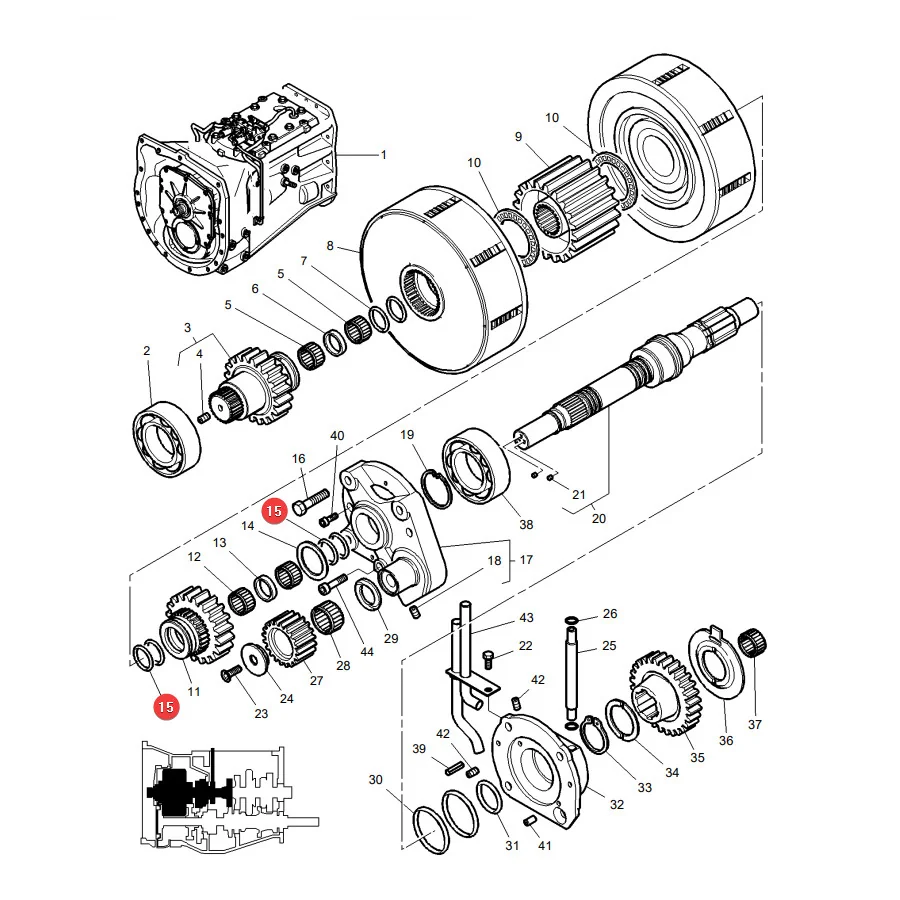 AGCO - 3815123M1 - Massey Ferguson Kupplungskorb-Dichtring