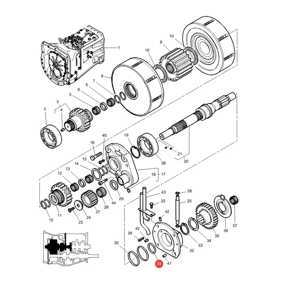 AGCO - 3815124M2 - Massey Ferguson Kupplungskorb-Sprengring