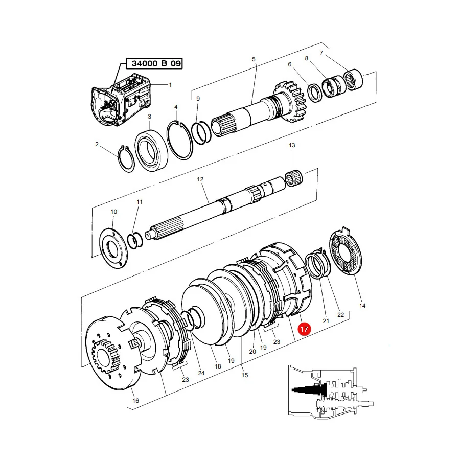AGCO - 3816418M91 - Massey Ferguson Getriebescheibenkorb